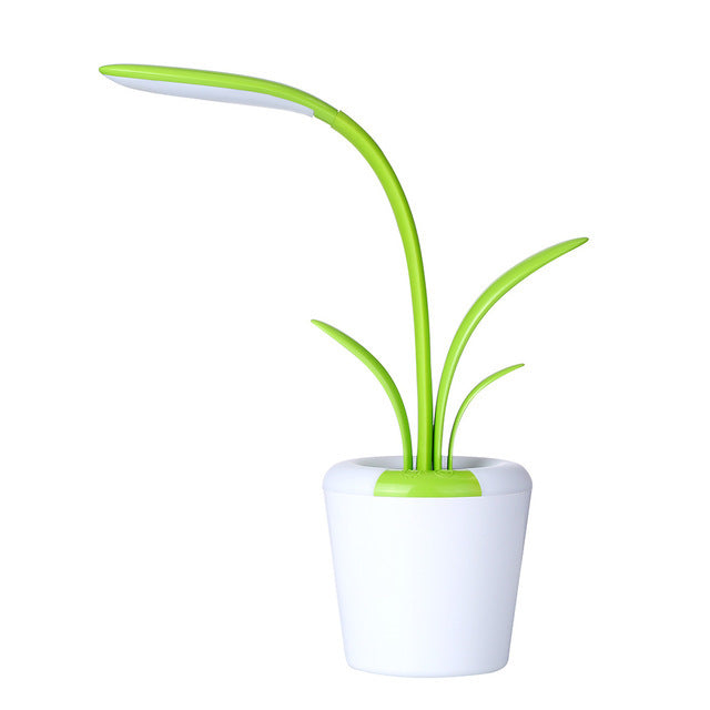 Lámpara LED Recargable con forma de planta y Protección Ocular – 3 Niveles y Luz Ambiental