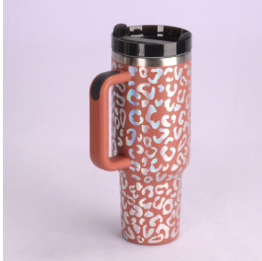 Vaso Térmico 40oz con Asa y Pajita – Acero Inoxidable, Aislado al Vacío, Antiderrames