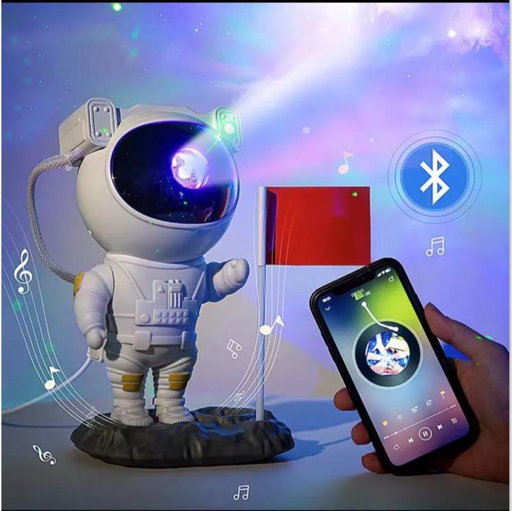Proyector LED Astronauta con Cielo Estrellado – Lámpara de Noche y Decoración