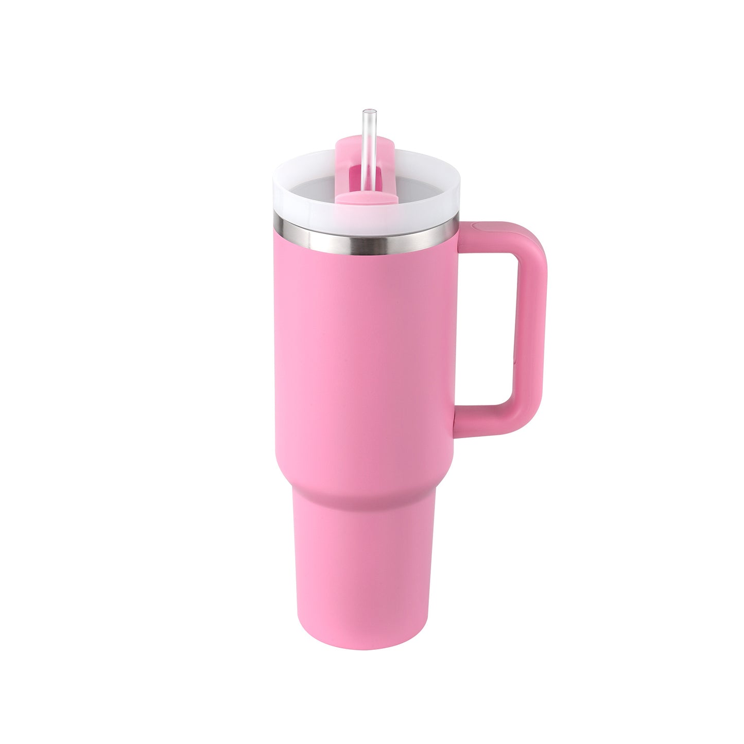 Vaso Térmico 40oz con Asa y Pajita – Acero Inoxidable, Aislado al Vacío, Antiderrames