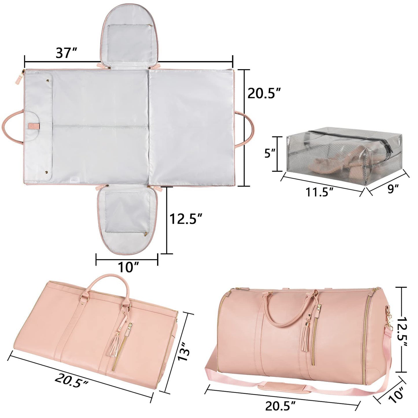 Bolso de Viaje Plegable Impermeable Unisex – Gran Capacidad y Estilo Moderno
