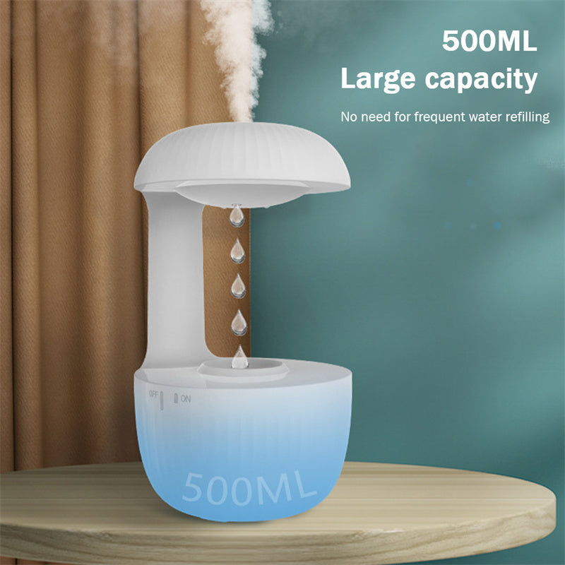 Humidificador Antigravedad con Gotas Flotantes – Aromaterapia y Silencioso