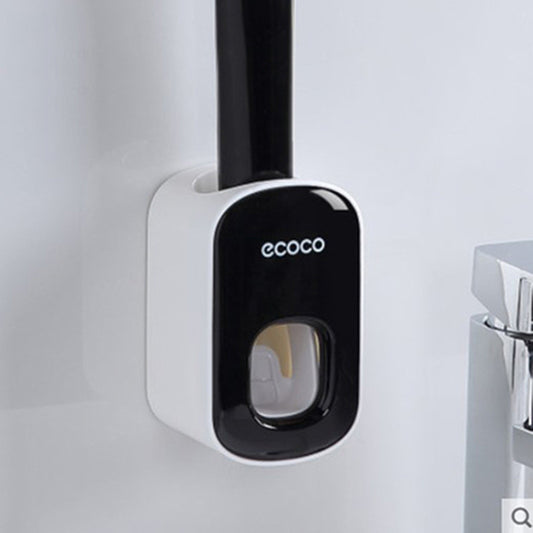 Dispensador Automático de Pasta de Dientes con Soporte para Cepillos – Montaje en Pared